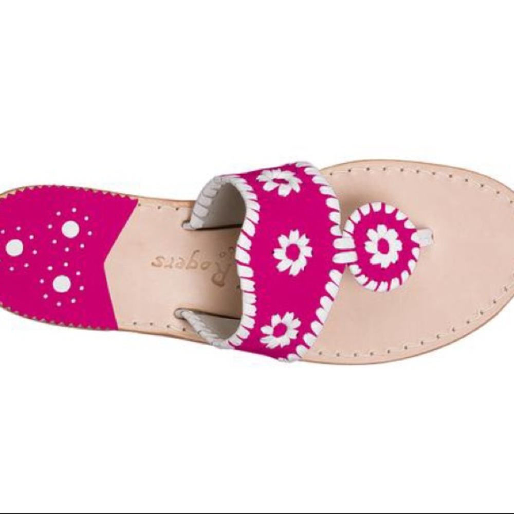 Hot Pink Jack Rogers Palm Beach Sandals